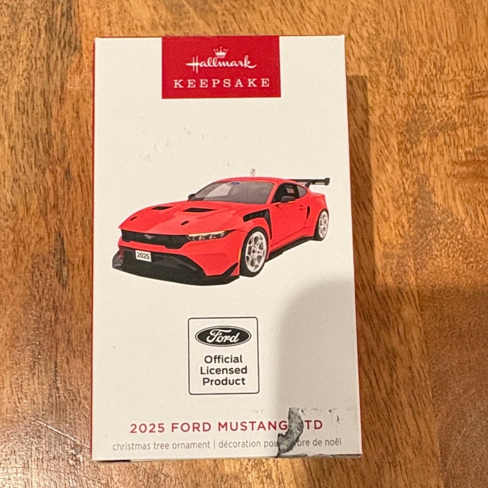 Hallmark Keepsake Red Ford Mustang Ornament